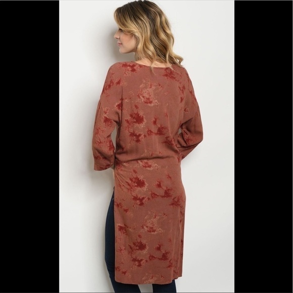 *Rust colored front tie top - Picture 2 of 4